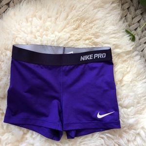 Nike pro spandex shorts